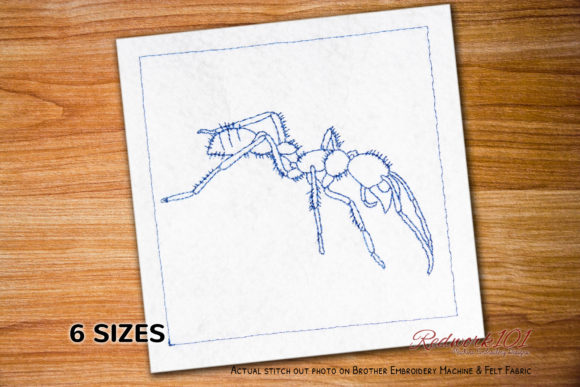 Bullet Ant in the Jungle Redwork