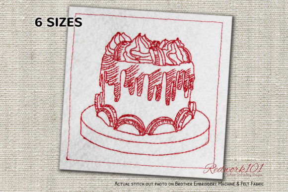 Mint Oreo Cake Embroidery