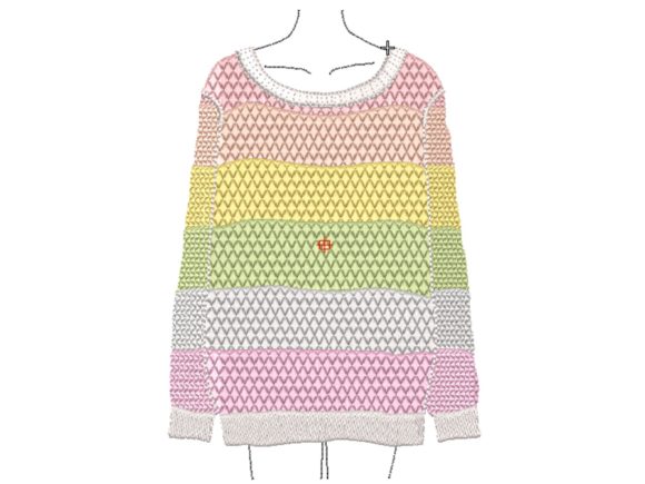 Review: Rainbow Sweater Embroidery Design
