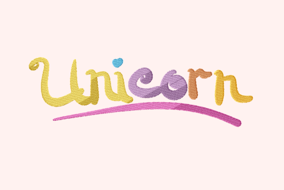 Unicorn Letter: A Magical Embroidery Design